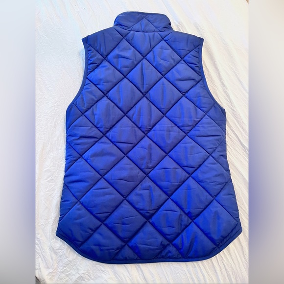 J.Crew Quilted Puffer Vest Navy/Size XS - Picture 2 of 4